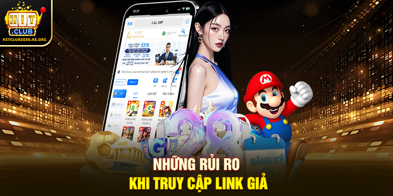 Những rủi ro khi truy cập link giả